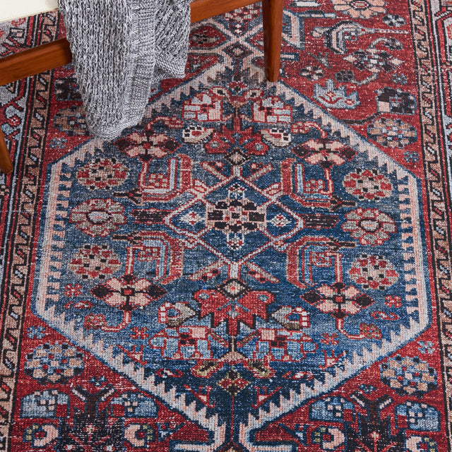 Safavieh Machine Washable Tucson Tsn126P Rust/Blue Rug.