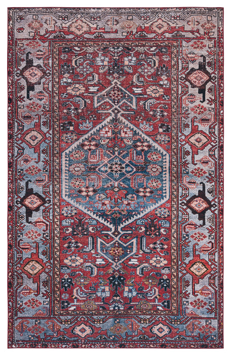 Safavieh Machine Washable Tucson Tsn126P Rust/Blue Rug.