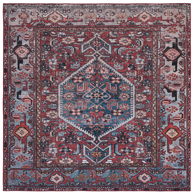 Safavieh Machine Washable Tucson Tsn126P Rust/Blue Rug.