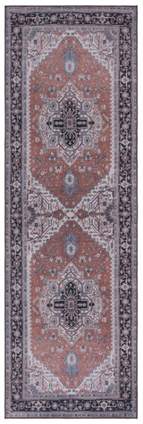 Safavieh Machine Washable Tucson Tsn128P Rust/Navy Rug.