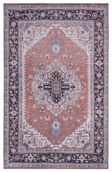 Safavieh Machine Washable Tucson Tsn128P Rust/Navy Rug.