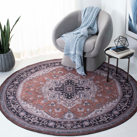 Safavieh Tucson Tsn128P Rust/Navy Area Rug