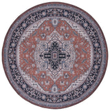 Safavieh Machine Washable Tucson Tsn128P Rust/Navy Rug.