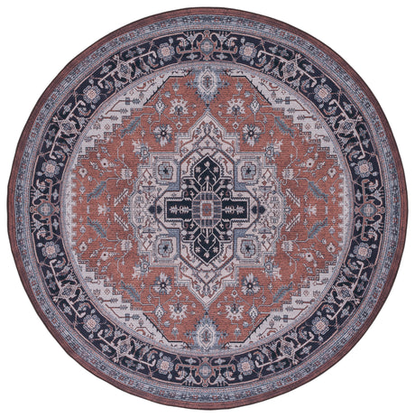 Safavieh Tucson Tsn128P Rust/Navy Area Rug