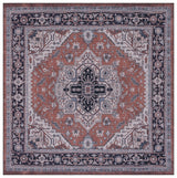 Safavieh Machine Washable Tucson Tsn128P Rust/Navy Rug.