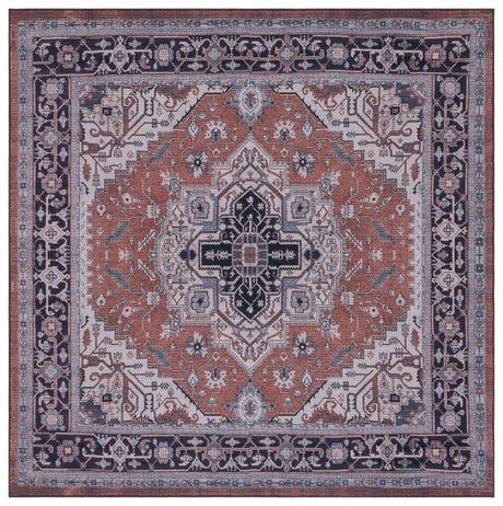 Safavieh Tucson Tsn128P Rust/Navy Area Rug