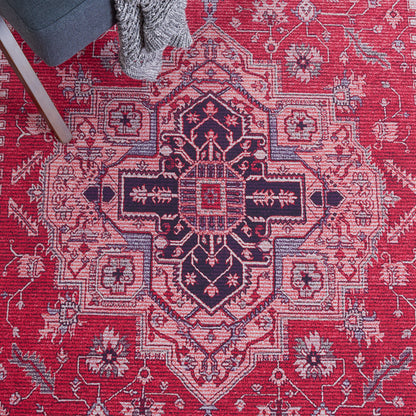 Safavieh Tucson Tsn128Q Red/Navy Area Rug