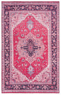 Safavieh Machine Washable Tucson Tsn128Q Red/Navy Rug.