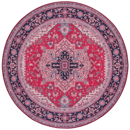 Safavieh Tucson Tsn128Q Red/Navy Area Rug