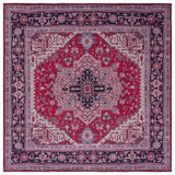 Safavieh Machine Washable Tucson Tsn128Q Red/Navy Rug.