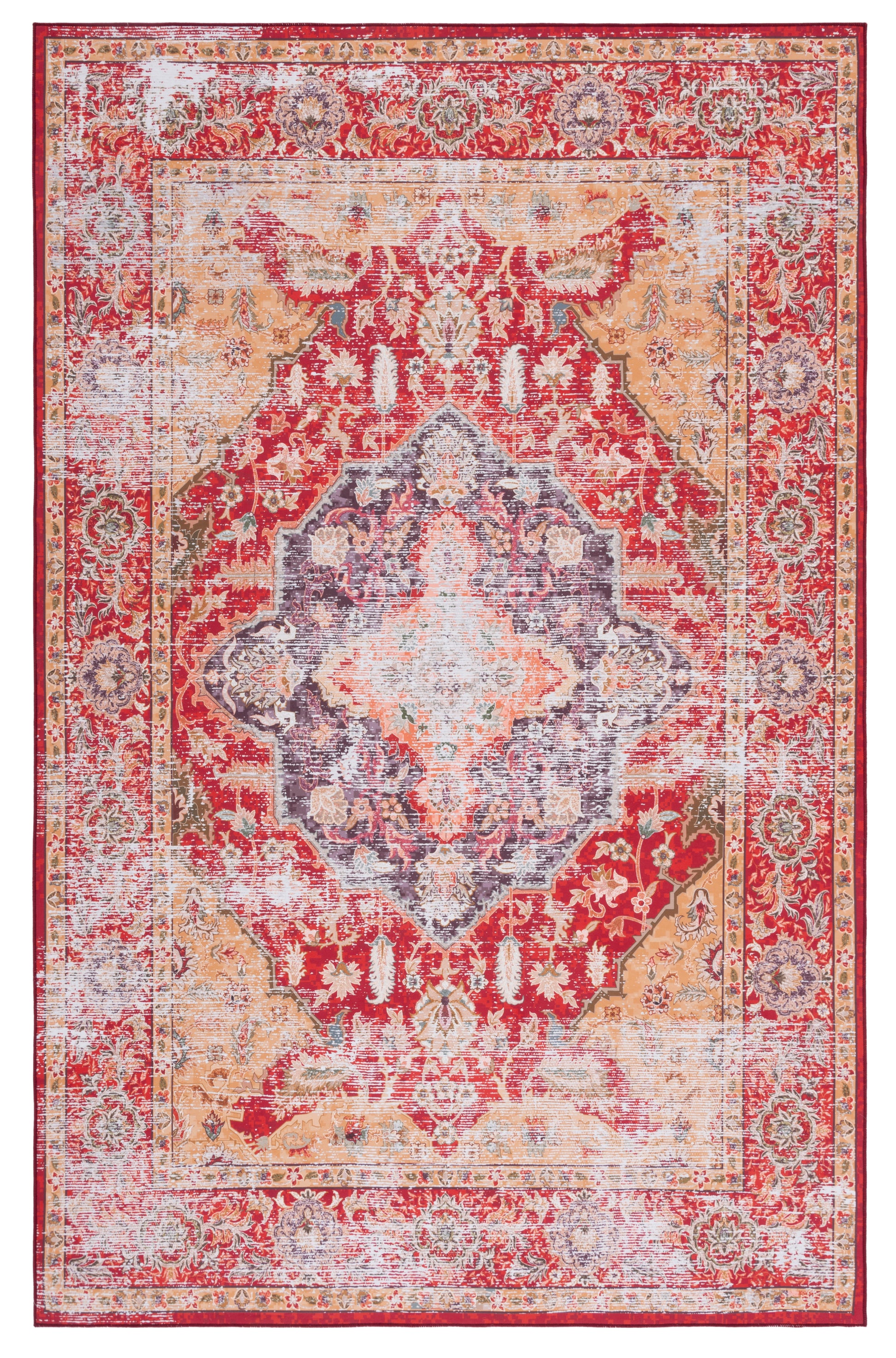 Safavieh Tucson Tsn131P Rust/Gold Area Rug