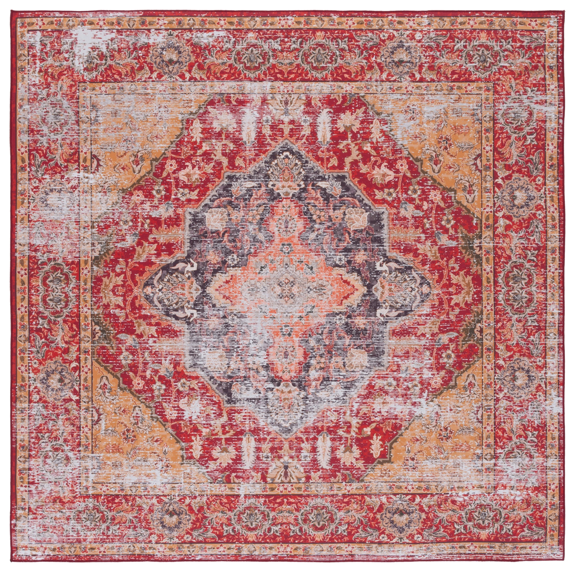 Safavieh Tucson Tsn131P Rust/Gold Area Rug