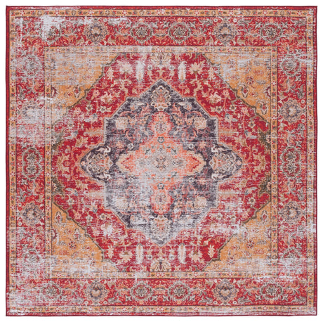 Safavieh Machine Washable Tucson Tsn131P Rust/Gold Rug.