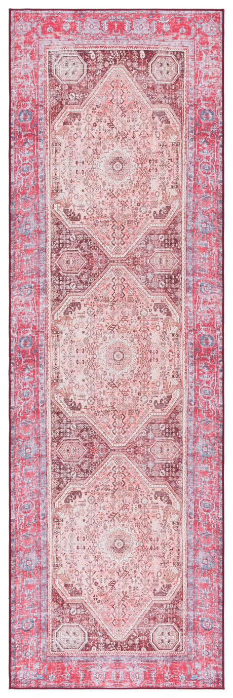 Safavieh Machine Washable Tucson Tsn132B Beige/Red Rug.