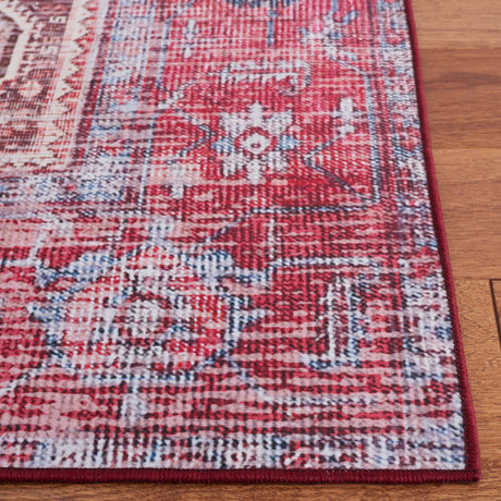 Safavieh Machine Washable Tucson Tsn132B Beige/Red Rug.