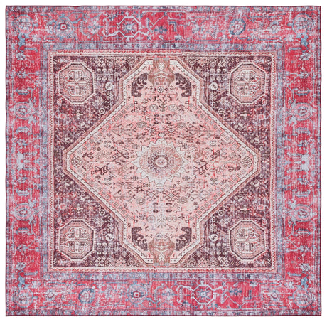 Safavieh Machine Washable Tucson Tsn132B Beige/Red Rug.