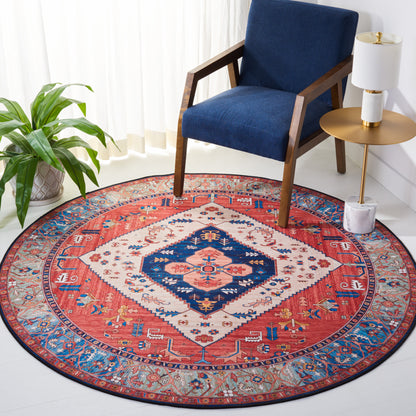 Safavieh Tucson Tsn133P Rust/Blue Area Rug