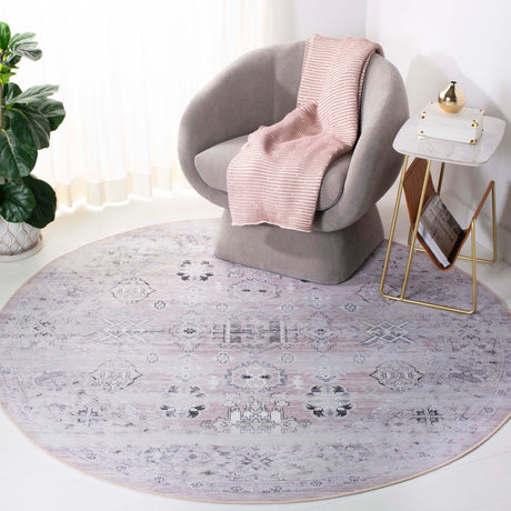 Safavieh Machine Washable Tucson Tsn133U Pink/Beige Rug.