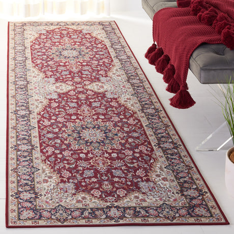 Safavieh Machine Washable Tucson Tsn135Q Red/Navy Rug.