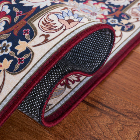 Safavieh Machine Washable Tucson Tsn135Q Red/Navy Rug.