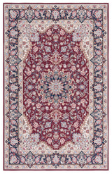 Safavieh Machine Washable Tucson Tsn135Q Red/Navy Rug.