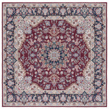 Safavieh Machine Washable Tucson Tsn135Q Red/Navy Rug.