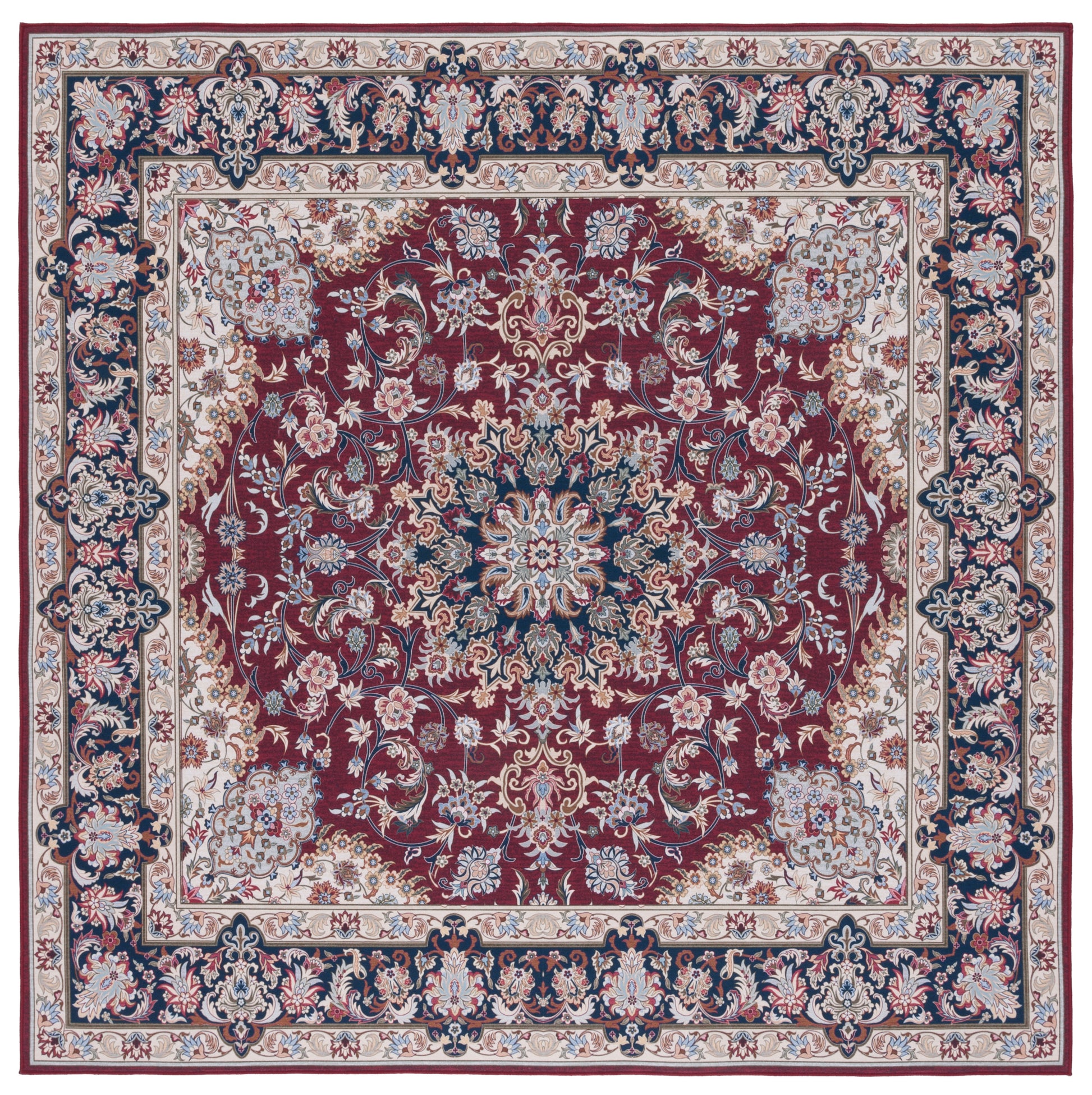 Safavieh Tucson Tsn135Q Red/Navy Area Rug