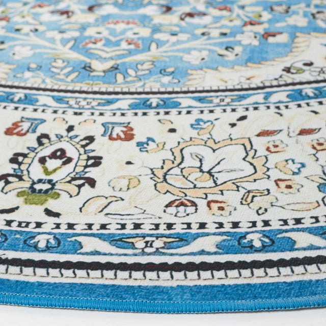 Safavieh Machine Washable Tucson Tsn136K Turquoise/Beige Rug.