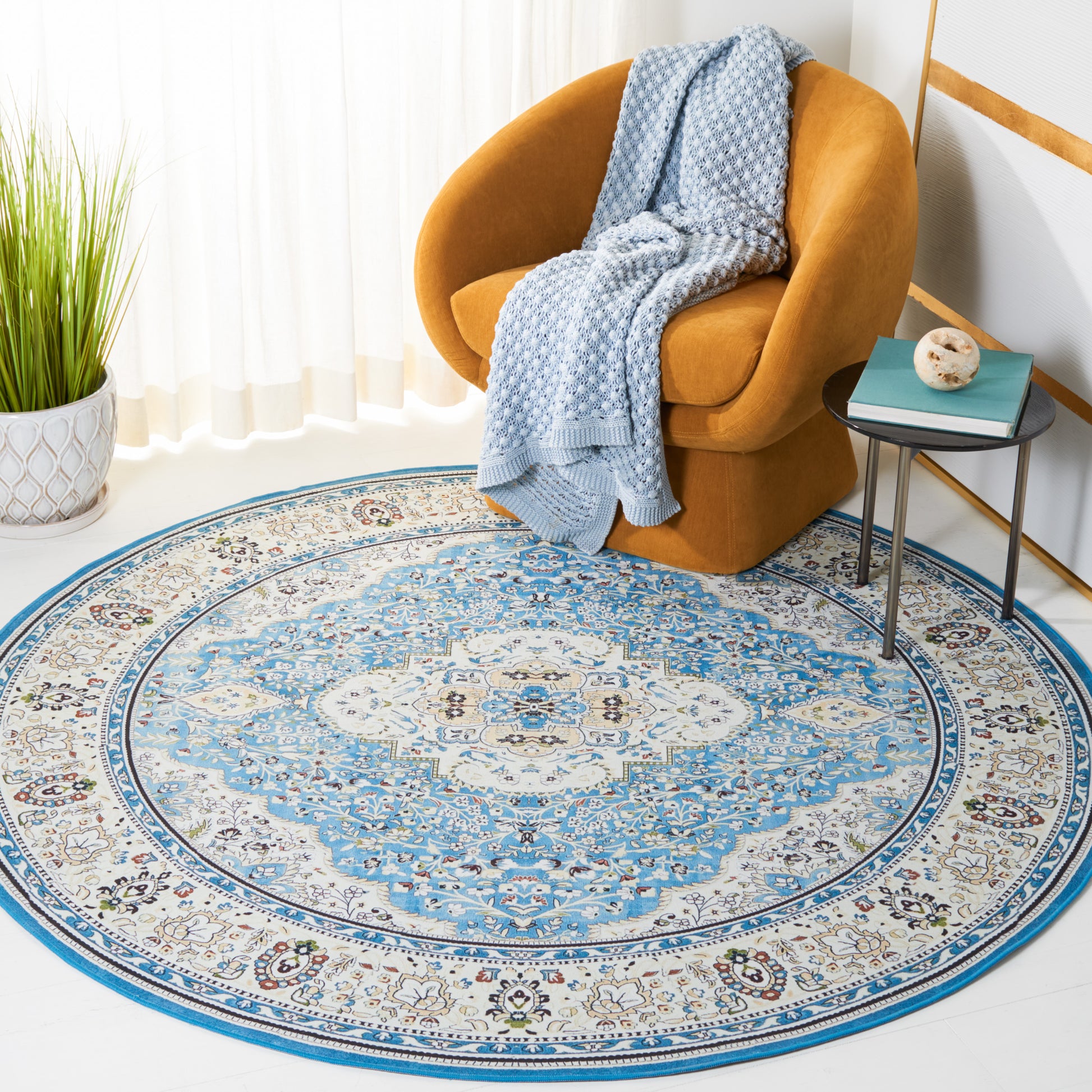 Safavieh Tucson Tsn136K Turquoise/Beige Area Rug