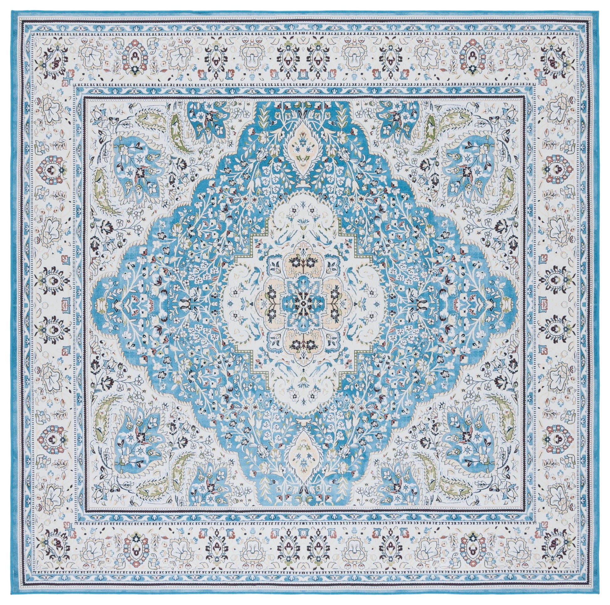 Safavieh Tucson Tsn136K Turquoise/Beige Area Rug