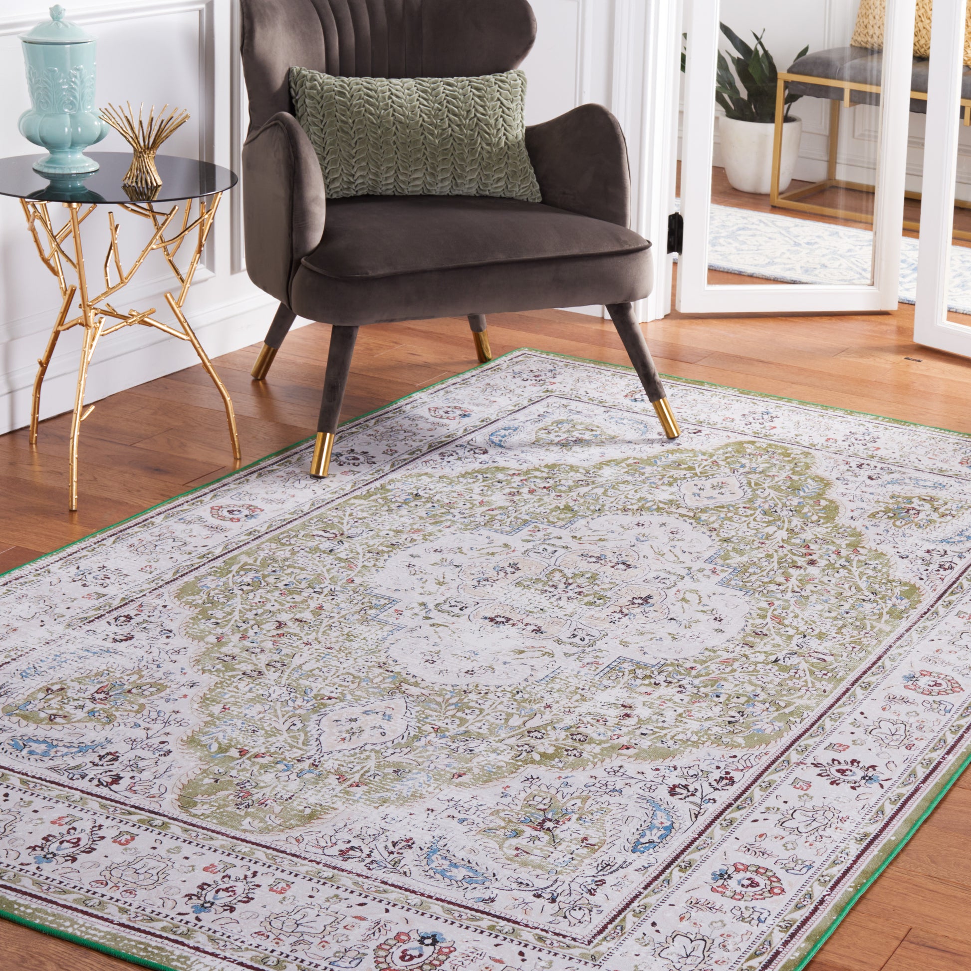 Safavieh Tucson Tsn136Y Green/Beige Area Rug