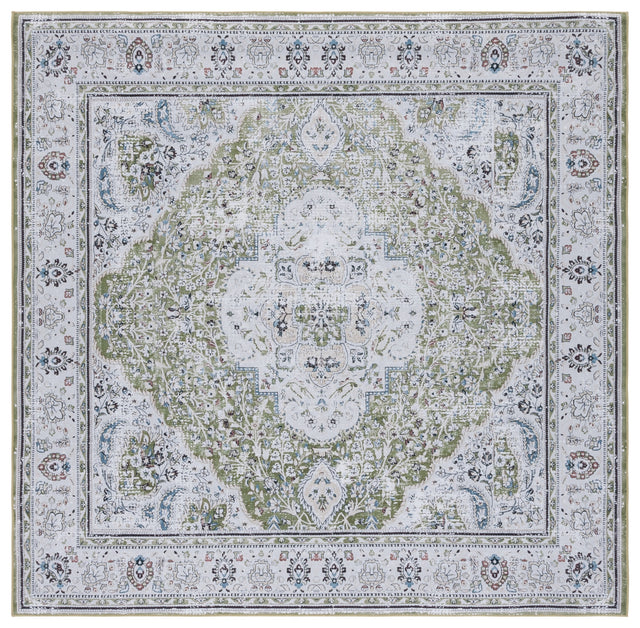 Safavieh Machine Washable Tucson Tsn136Y Green/Beige Rug.