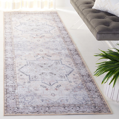 Safavieh Machine Washable Tucson Tsn137B Beige/Grey Rug.