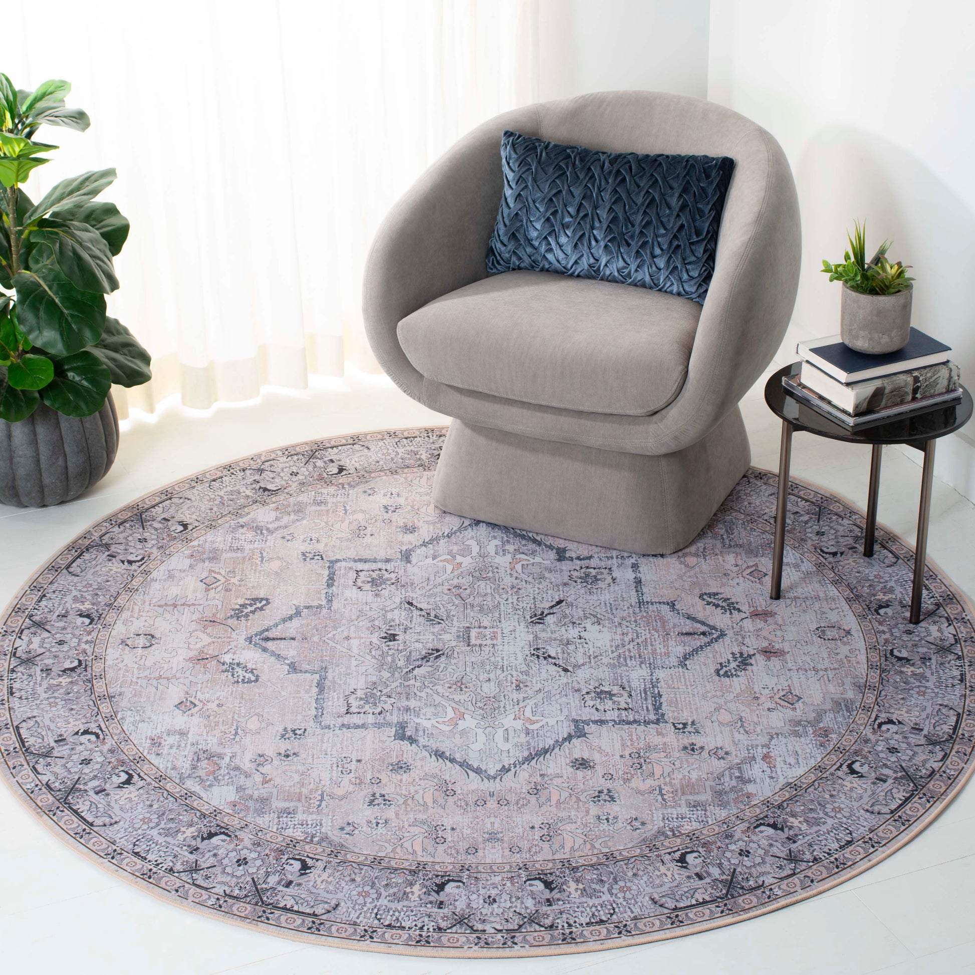 Safavieh Tucson Tsn137B Beige/Grey Area Rug