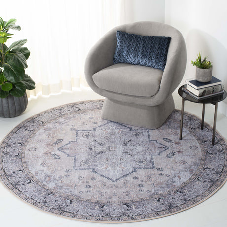 Safavieh Machine Washable Tucson Tsn137B Beige/Grey Rug.