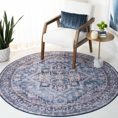 Safavieh Tucson Tsn137M Blue/Charcoal Area Rug