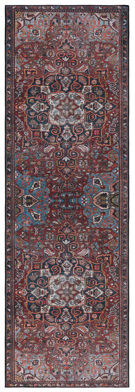 Safavieh Machine Washable Tucson Tsn138Q Red/Blue Rug.