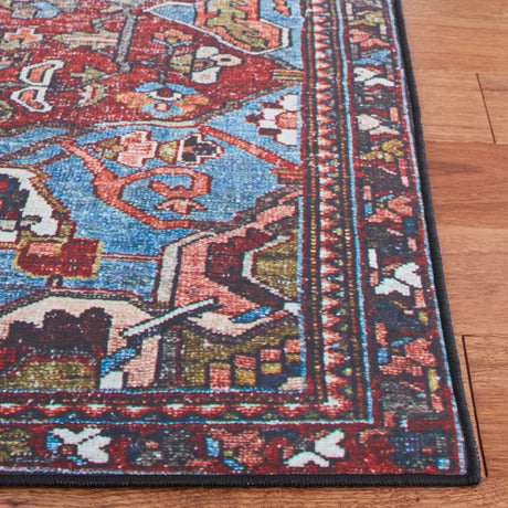 Safavieh Machine Washable Tucson Tsn138Q Red/Blue Rug.