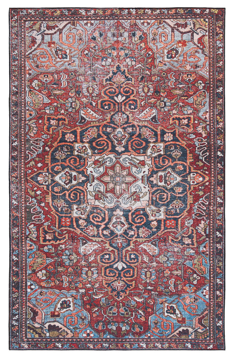 Safavieh Machine Washable Tucson Tsn138Q Red/Blue Rug.