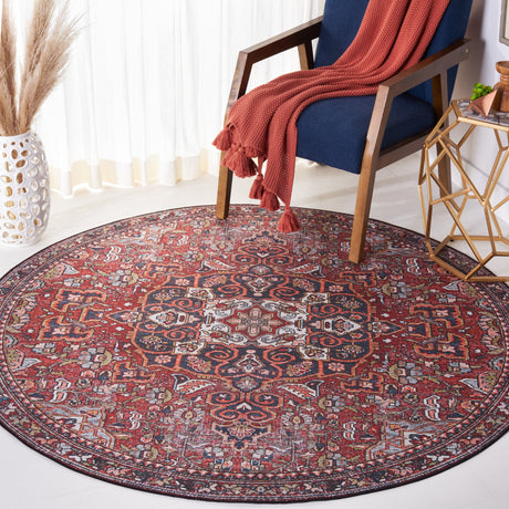 Safavieh Machine Washable Tucson Tsn138Q Red/Blue Rug.