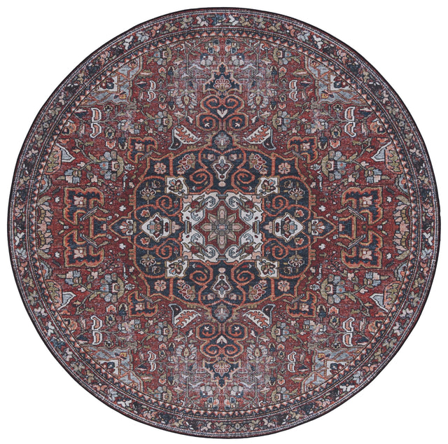 Safavieh Machine Washable Tucson Tsn138Q Red/Blue Rug.