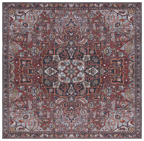 Safavieh Machine Washable Tucson Tsn138Q Red/Blue Rug.