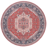 Safavieh Machine Washable Tucson Tsn139Q Red/Navy Rug.