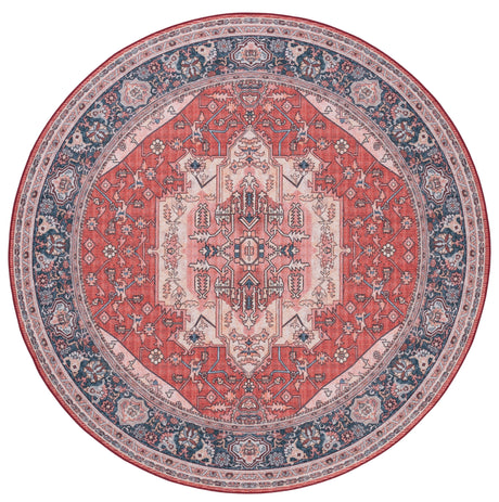 Safavieh Machine Washable Tucson Tsn139Q Red/Navy Rug.