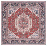 Safavieh Machine Washable Tucson Tsn139Q Red/Navy Rug.