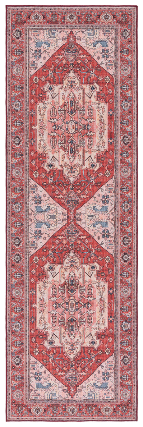 Safavieh Machine Washable Tucson Tsn139R Red/Pink Rug.