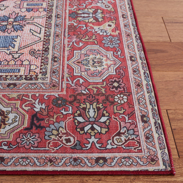 Safavieh Machine Washable Tucson Tsn139R Red/Pink Rug.