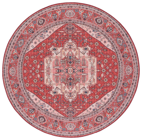 Safavieh Machine Washable Tucson Tsn139R Red/Pink Rug.