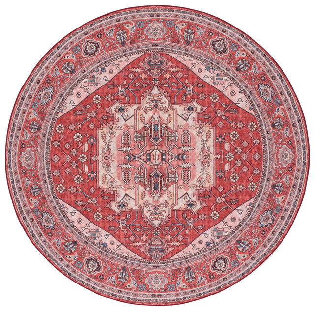 Safavieh Machine Washable Tucson Tsn139R Red/Pink Rug.