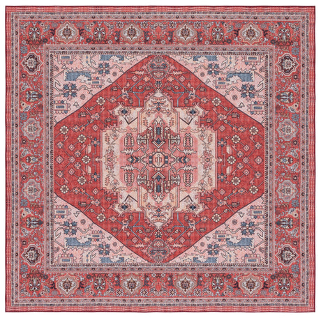 Safavieh Machine Washable Tucson Tsn139R Red/Pink Rug.